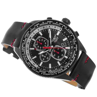 Aviator Uhr F-Serie Schwarzer Adler AVAW9485 Schwarz