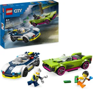 Lego City 60415 - Verfolgungsjagd mit Polizeiauto und Muscle Car