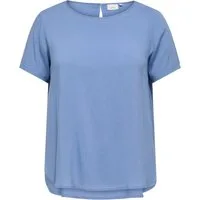 ONLY CARMAKOMA Shirtbluse CARVICO LIFE S/S TOP VIS WVN Viskose, regular fit