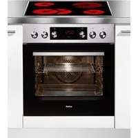 Amica Elektro-Herd-Set EHCX 933 110 E, mit 1-fach-Teleskopauszug, Steam Clean, Komfortables Kochen und Backen mit praktischer Unterstützung