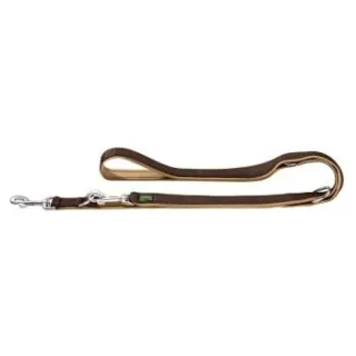 Hunter Verstellbare Führleine Neopren braun/ caramell 2,5 cm, 2 m