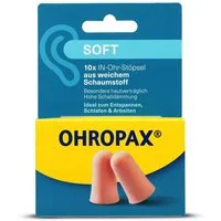 OHROPAX Gehörschutzstöpsel OHROPAX soft Schaumstoff In-Ohr Stöpsel 10 Stk.