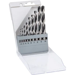 Bosch Metallspiralbohrer HSS-Set PointTeQ, DIN 338, 10-teilig - 2608577348