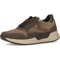 rollingsoft Keilsneaker Schnürschuh, Freizeitschuh, Halbschuh mit Kontrastbesätzen