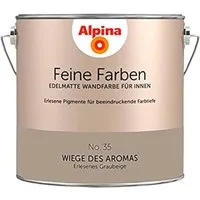 Alpina Wandfarbe Alpina Feine Farben 2,5 Ltr. No. 35 Wiege des Aromas Erlesenes Graubei
