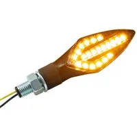ZIEGER Blinker LED-Blinker TRIDENT sequenziell schwarz getöntes Glas E-geprüft