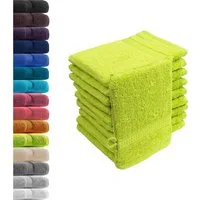 Hometex Premium Textiles Waschhandschuh in Premium Qualität 500 g/m², Feinster Frottier-Stoff 100% Baumwolle, (10er Set), weich, saugfähig, extra schwer & flauschig - TEST BILD TOP MARKE 2025
