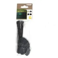 ESTEXO Sichtschutzbefestigung Befestigungsclips Sichtschutzmatten 25 Clips Draht PVC Befestigungss
