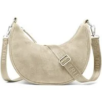 Expatrié Umhängetasche Lea Small Suede Half Moon Bag, Elegante Crossbody Bag in Halbmond Form