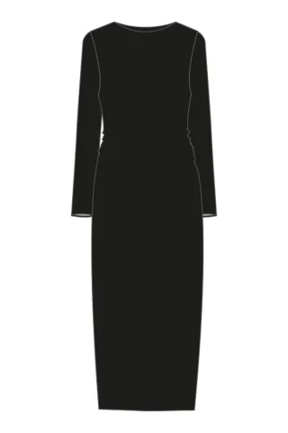 Smith&Soul - Fitted Jersey Lace Dress black - Gr. - L