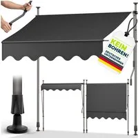 tillvex Klemmmarkise tillvex Balkonmarkise Markise Klemmmarkise Sonnenmarkise Handkurbel