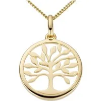 Firetti Kettenanhänger Schmuck Geschenk Gold 333 Halsschmuck Anhänger Halskette Baum