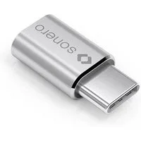 sonero Sonero U-A110 USB-Adapter (USB-C Stecker auf Micro USB-Buchse) alu/sil USB-Kabel