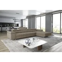 thematys Ecksofa ALVARO MAXI 355 x 204cm mit Schlaffunktion & Bettkasten –, L-Sofa mit 4 verstellbaren Kopfstützen, Samt (Monolotith), oder Cord (Poso) - L-Form, XL-Wohnlandschaft, 355 cm breit