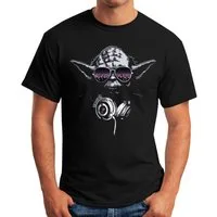 MoonWorks Print-Shirt Herren T-Shirt - Deejay DJ Yoda Remastered - mit Print