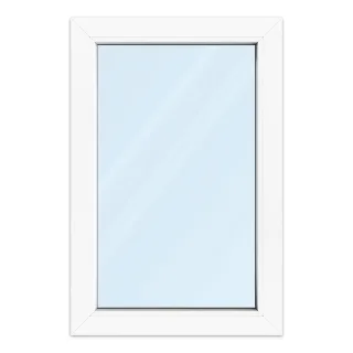 Fenster 60x90 cm, Kunststoff Profil aluplast IDEAL® 4000, Weiß, 600x900 mm, einteilig festverglast, 2-fach Verglasung, individuell konfigurieren