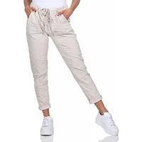 OriginalYou Schlupfhose Damen Sommerhose bequeme Chinohose mit Stretch in Größe 36-48 erhältlich, moderner Knitterlook, elastischer Bund