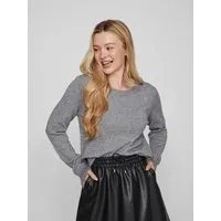 Vila Rundhalspullover VIRIL O-NECK L/S KNIT TOP - NOOS Viskosemischung, regular fit