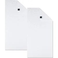 JOOP! Handtuch 2 Stück Joop! Handtuch Selection 1711-600 weiß 50x100, Walkfrottier (Spar-Set, 2-St), 100% Baumwolle