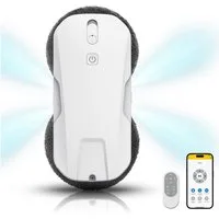 EVERCROSS BOT Fensterputzroboter mit automatischer 4-Wege-Sprühfunktion, 5300 Pa starker Saugkraft, (Absturzsicherung & 50 Minuten UPS-Notstromschutz) Intelligenter Navigation, 60 mm ultradünnem Gehäuse