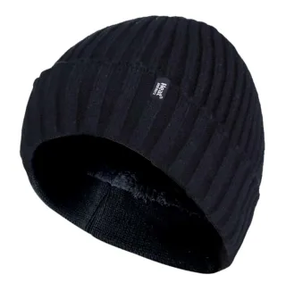 Herren 3,6 tog Fleece gefüttert Thermal Turn Over Manschette Winter Beanie Hut