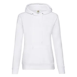 Fruit of the Loom - "Classic" Sweatshirt mit Kapuze für Damen (Weiß)