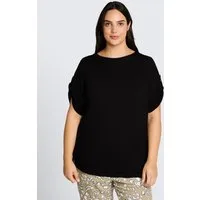 TOM TAILOR PLUS T-Shirt T-Shirt Plus Size - T-Shirt mit Turn-Up-Funktion