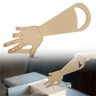 Ergonomic Hand Shaped Push Stick Table Saw Safety Tool MDF Wood Non Slip Design for Precision Woodworking Miter Saw Rout