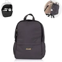 Chipolino Wickeltasche Kinderwagen Rucksack universal (1-tlg), Wickelrucksack Reißverschluss Gurte