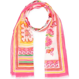 Halsüberkopf Accessoires - Schal, 70cmx180cm, Flower Patch pink - Gr. - OS