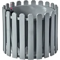 HTI-Living Pflanzkübel Pflanzgefäß rund mit Wasserspeicher Nessa (Stück, 1 St., 1 Blumenkasten), Blumenkasten mit Wasserstandsanzeige