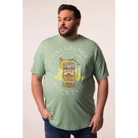 Men Plus T-Shirt T-Shirt Halbarm Print Rundhals