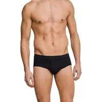 Schiesser Minislip Sportslip Original Feinripp mit Eingriff schwarz Herren