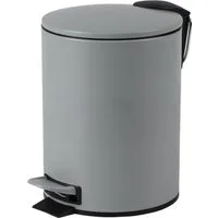 Urban Living Kosmetikeimer 3 Liter Tretmülleimer Abfalleimer Mülleimer Tretpedal Absenkautomatik, Hygienische Pedalbedienung, herausnehmbarer Eimer mit Henkel