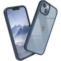 EAZY CASE Handyhülle Bumper Case für Apple iPhone 14 / iPhone 13 6,1 Zoll, Handyhülle Dünn mit Kameraschutz Hybrid Handyhülle Rand Nacht Blau