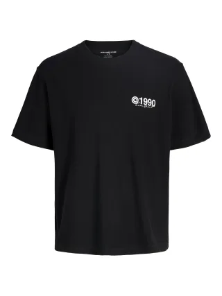 JACK&JONES - JCOMINERAL PHOTO BACK TEE SS CN JNR Black - Gr. - 152