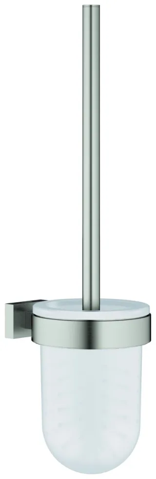 GROHE WC-Bürstengarnitur Essentials Cube 40513_1 Wandmontage Metall supersteel, 40513DC1 40513DC1