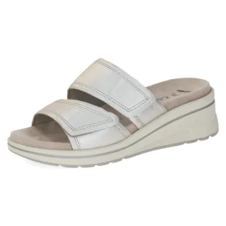 CAPRICE - Da.-Pantolette platin metal. - Gr. - 38