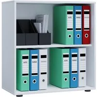 VCM Standregal Holz Büro Regal Bücher Ordner Aktenregal Lona 2f, 1-tlg., 70x74x37cm Aktenregal, Aufbewahrung, platzsparend