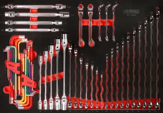 KS Tools Schraubenschlüssel-Satz in Schaumstoffeinlage, 49-tlg - 811.0049