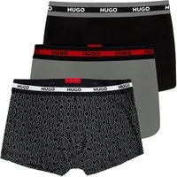 HUGO Trunk Trunk Triplet Planet Design (3-St., 3 Stück) mit umlaufendem Markenschriftzug am Bund