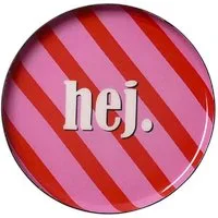 Giftcompany Dekotablett Dekotablett Love Plates Hej (13cm)