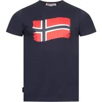 Geographical Norway Kurzarmshirt Geographical Norway T-Shirt Herren Shirt Hemd Sommer Baumwolle Print