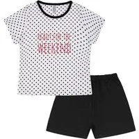 comtessa Schlafanzug Comte Kids (Set, 2 tlg., 2-teilig) Mädchen Pyjama Shorty Kurzarm Baumwolle
