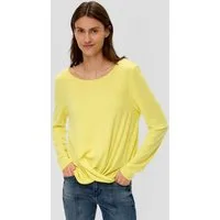 s.Oliver Langarmshirt T-Shirt Longsleeve mit Wickeldetail