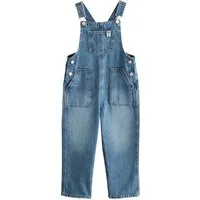 Next Jeanslatzhose Latzhose mit weitem Bein (1-tlg)