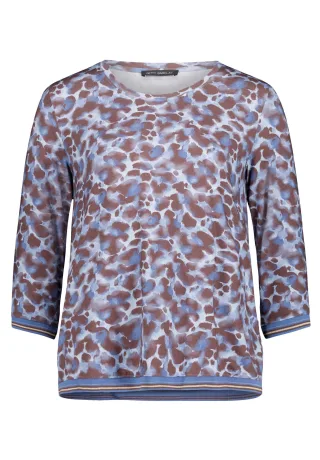 Betty Barclay - Casual-Shirt blau/braun - Gr. - 44