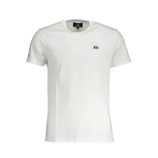La Martina Bianco Baumwolle Herren T-Shirt