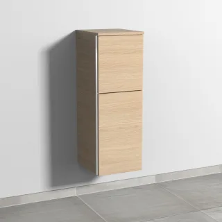 Sanipa 3way Mittelschrank mit 1 Tür und 1 Auszug, Eiche-Nordic, BR12548 BR12548