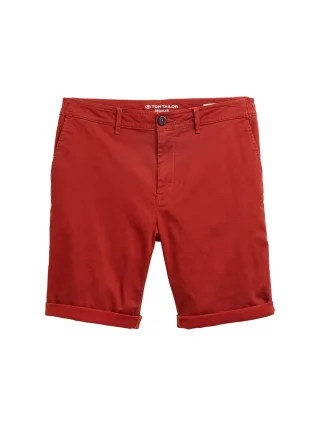 Tom Tailor - Regular Fit Chino Shorts rooibos minimal aop - Gr. - 38